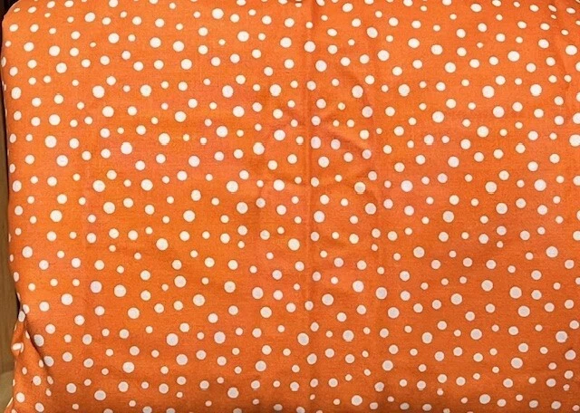 Tela de edredón naranja punto irregular Susybee $7 por yarda #20171 Foto 1 de 1
