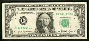 $1 1981 FRN Repeater Serial 2280-2280 CHEAP Very Fine - Picture 1 of 1