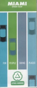 Hoja de ruta de servicio de ciudades 1963: mapa de calles de Miami nuevo de lote antiguo - Imagen 1 de 1