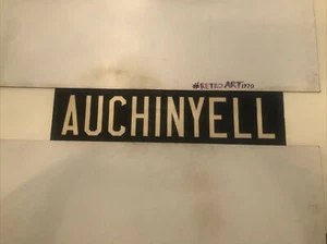 KELBUS Aberdeen 1960 A2 Linen Bus Destination Blind 30”- Auchinyell - Imagen 1 de 12