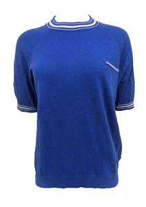 GANT RUGGER Damen Pullover Yale Blau Kurzarm Crue 481406 Größe XL - Bild 1 von 2