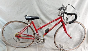 1985 Schwinn Sprint Touring Bike XSmall 45cm Red Lugged Steel Step-Thru Commuter - Picture 1 of 24
