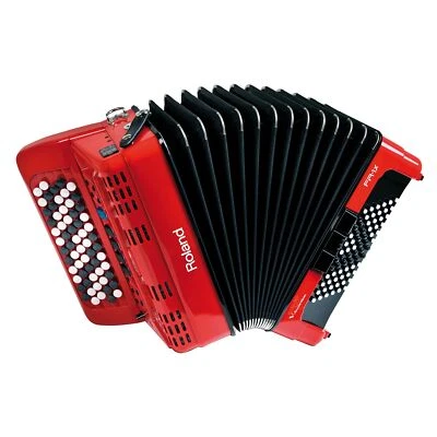 Roland FR-1XB RD V-Accordion Button Keyboard Red Built-in Speaker Amplifier - Image 1 of 4
