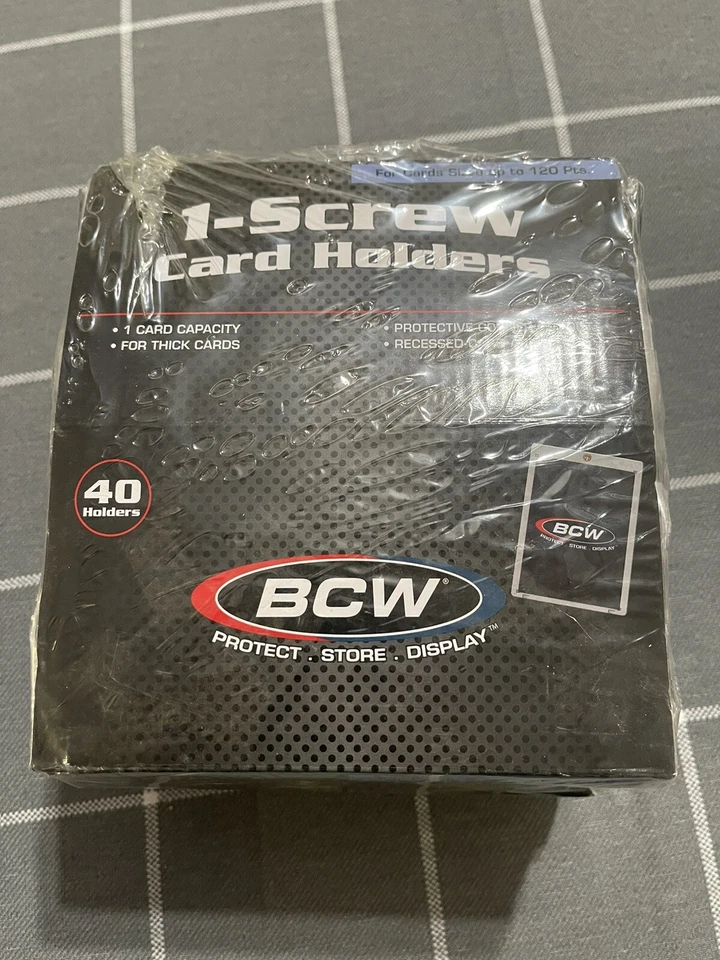 40 BCW 1-Screw Thick Card Holder 120pt 11SSThick - Image 1 of 1