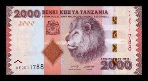 Tanzania 2000 Shillings 2020 (2023) Pick 42c New sign Sc Unc - Foto 1 di 3