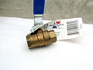 American Valve 3/8" NPT Brass Ball Valve - Picture 1 of 4