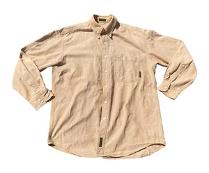 TIMBERLAND VINTAGE WORKWEAR WEATHER GEAR MENS M RUGGED FIT YELLOW/SAND SHIRT - Picture 1 of 9