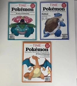 Pokémon Time Magazine Set Of 3 Charizard, blastoise and Venusaur - Bild 1 von 15