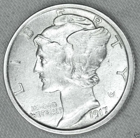 1917-s Mercury Dime.  High Grade   (Inventory A) Cover