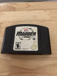 Nintendo 64 Madden 2002 NFL Game Cartridg N64 Authentic Football EA Sports - Picture 1 of 2