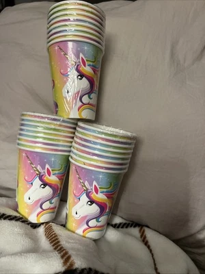 Unicorn Fantasy 3 X 8 Count 9oz Party Cups, One Size. 343558 NIP New - Image 1 of 2