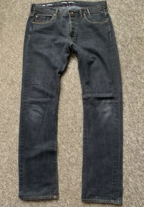 Paul Smith Selvedge Red Ear Jeans 34” Waist 35” Long Leg Dark Grey Rare Button - Bild 1 von 13