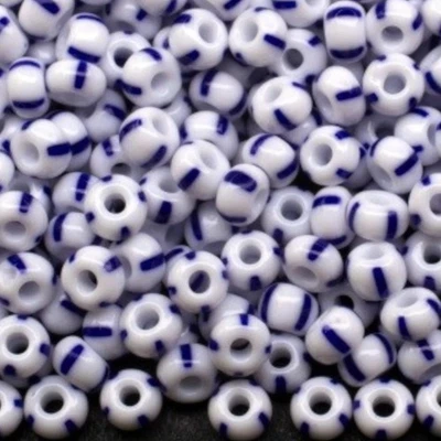 2/0 03330 Preciosa Tschechische kleine Glasperlen Rocailles 6,1 mm. Blaue... - Bild 1 von 4