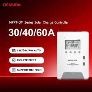 30A 40A 60A 12V 24V 48v MPPT Solar Panel Battery Charge Controller Regulator - Picture 1 of 17
