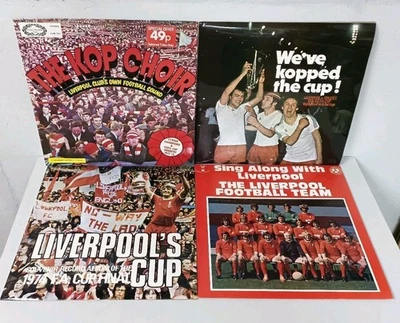 LIVERPOOL FC Memorabilia 12" Vinyl album Records x 4 excellent condition  - Image 1 of 4