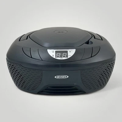 Reproductor de CD portátil Jensen CD-475 radio AM/FM boombox negro mango de cable de CA LCD Foto 1 de 4