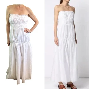 SIR the label Size 3 (12 Aus) 8 US White Ivory Dimitri Strapless Maxi Dress NWT - Picture 1 of 24