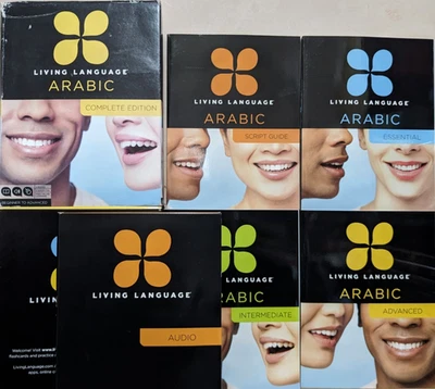 Living Language Arabic Complete Edition Beginner- Advanced 9 CD 4 Books - Image 1 of 4