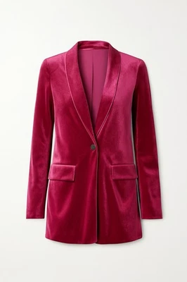 Бархатный блейзер / куртка розовая лилия бутик женщин маленький глубокий бесконечный Rose Fushia - Изображение 1 из 4