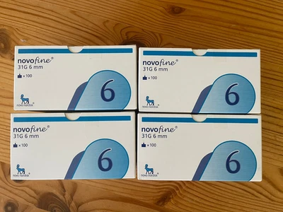 4x 100 Stück Pen-Nadeln novofine 31G 6 mm Neu - Bild 1 von 4