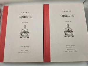 A Book of Opinions Vermont Secretary of State [2 volume set signed] - Bild 1 von 3