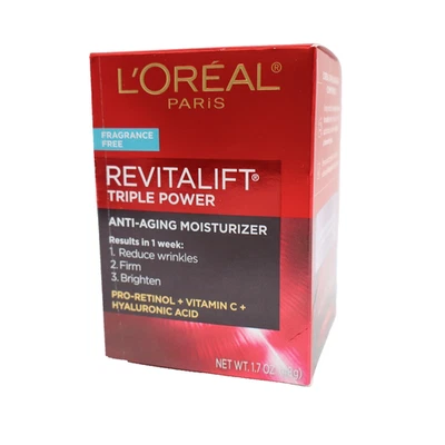 L'Oreal Revitalift Triple Power Anti-Aging Face Moisturizer Fragrance Free 1.7oz - Image 1 of 4