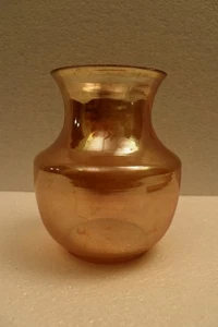 Vaso vetro artistico vintage Jain Glass Works calendula lucentezza India 5,5 pollici iridescente"R - Foto 1 di 15