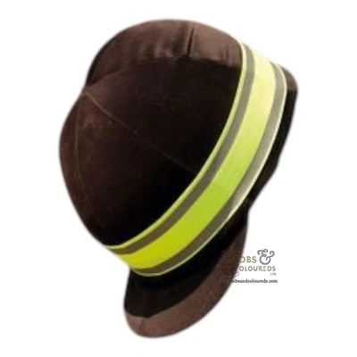 HARLEQUIN FLUORESZIERENDES HUTBAND HI VIZ REITHUT GELB REITER *GRATIS VERSAND*