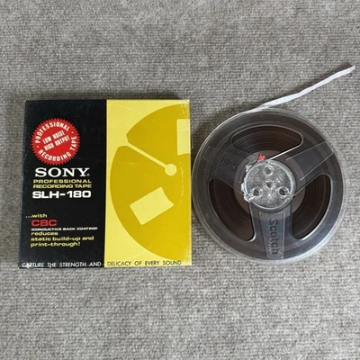 Cinta carrete a carrete de grabación profesional Sony SLH-180 COMO ESTÁ posiblemente en blanco Foto 1 de 4