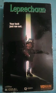 Leprechaun VHS Warwick Davis, Cult Classic Dark Comedy Horror Vidmark - Picture 1 of 4