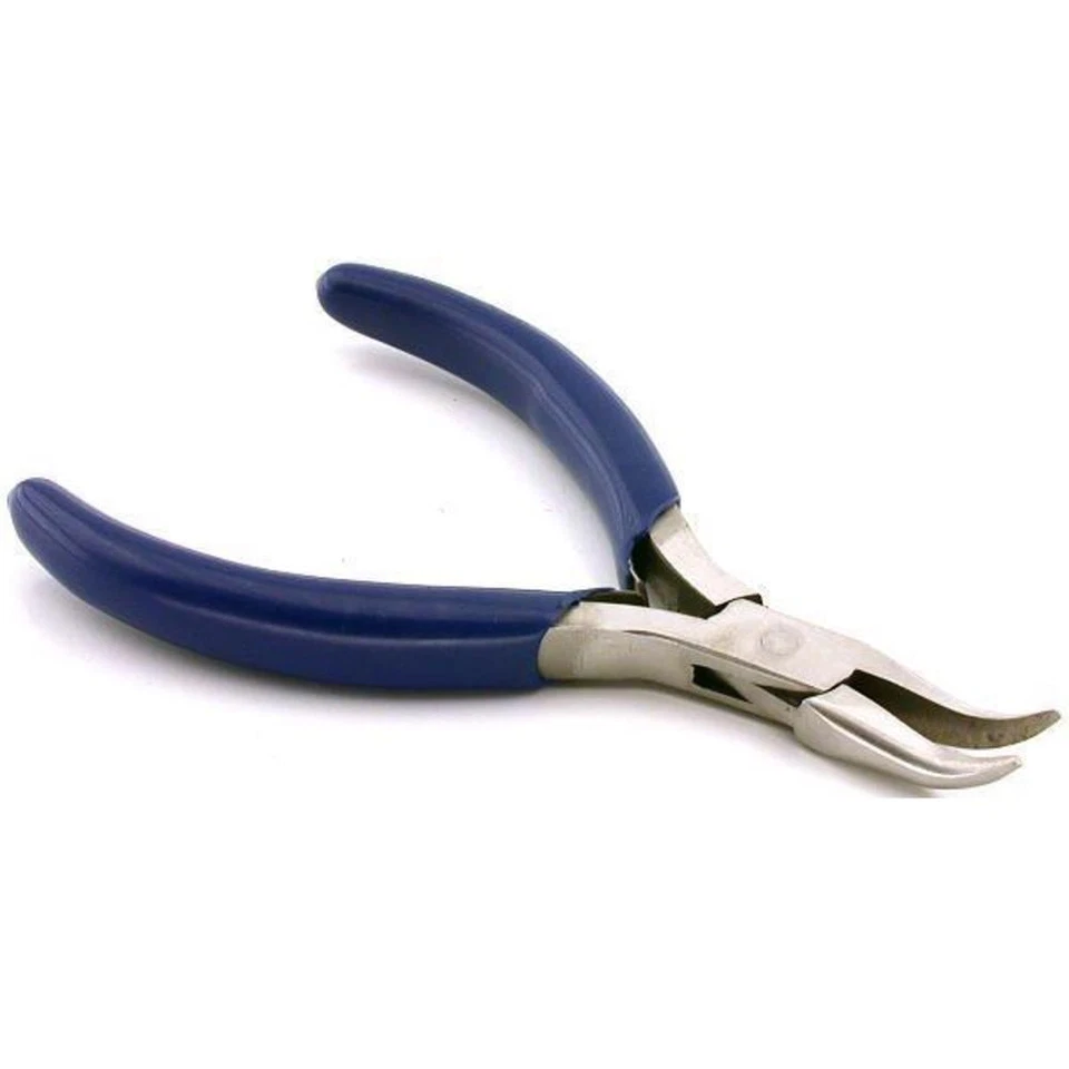Long Bent Nose Pliers Jewelers Stone Setting Jewelry Wire Shaping Repair Tool - Image 1 of 1