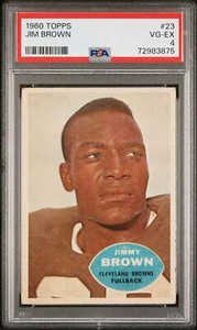 Jim Brown 1960 Topps Football Card #23 Graded PSA 4 72983875
