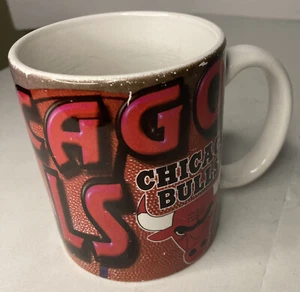 Vintage Chicago Bulls Double Sided Coffee Mug Cup - Picture 1 of 6
