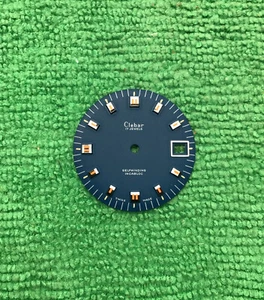 Clebar Watch Dial Blue With Date At 3, 17 Jewel, Selfwinding, Incabloc - Picture 1 of 5