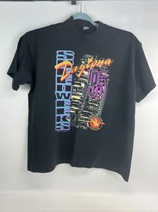 Vintage Daytona Speedweek Shirt Mens XXL Black 1995 Nascar 90's Racing - Picture 1 of 13