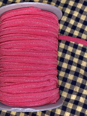 Correa de sujetador rojo elástico con tirantes liguero borde festoneado felpa 1/2 ancho SPOOL NOS Foto 1 de 4