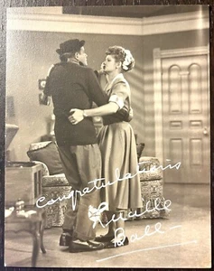 LUCILLE BALL Komödie Queen fett signiert SUPER SELTEN Studio Bild 1952 3x5" Bild OOAK - Bild 1 von 1