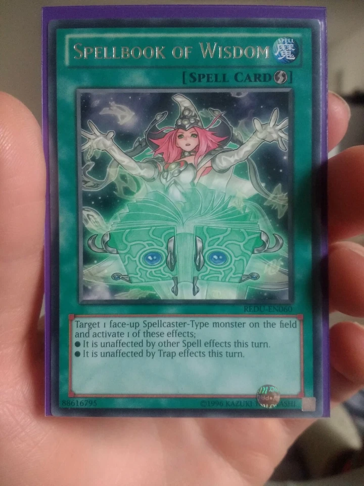 REDU-EN060 Spellbook of Wisdom Rare UNL Edition Mint YuGiOh Card new sleeved  - Photo 1/1