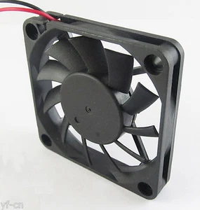 10pcs Brushless DC Cooling Fan 60x60x10mm 6010 11 blades 5V 0.15A 2pin Connector - Picture 1 of 3