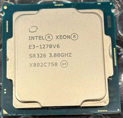 Intel Xeon E3-1270 V6 SR326 LGA-1151 CPU Processor 3.80 - 4.20GHz 4-Core 8MB 72W - Image 1 of 2