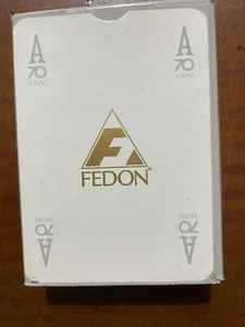 CARTE DA GIOCO 1 DAL NEGRO PUBBLICITARIE 70 ANNI FEDON NUOVE SIGILLATE - Picture 1 of 6