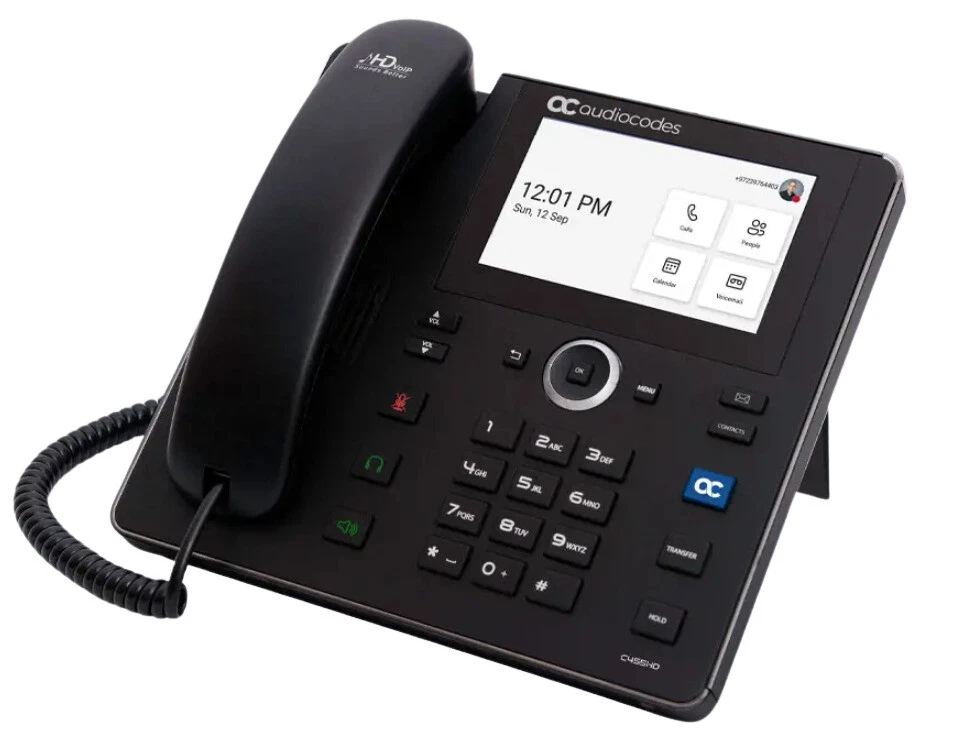 AudioCodes C455HD IP Phone for Microsoft Teams TEAMS-C455HD-DBW
