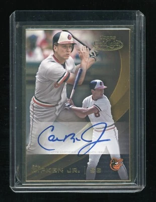 2016 Topps Gold Label CAL RIPKEN JR #GLFA-CR Framed Autographs GOLD FRAME AUTO - Image 1 of 2