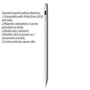 No Bluetooth Wireless Charging Stylus Pencil for Apple iPad/Pro/Mini/2018-2023 - Picture 1 of 7