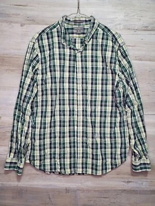 Camicia uomo Eddie Bauer manica lunga con bottoni verde a quadri cotone taglia L - Foto 1 di 7