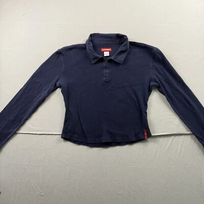 Blusa corta Unionbay para mujer manga larga azul talla XL para niños Foto 1 de 4