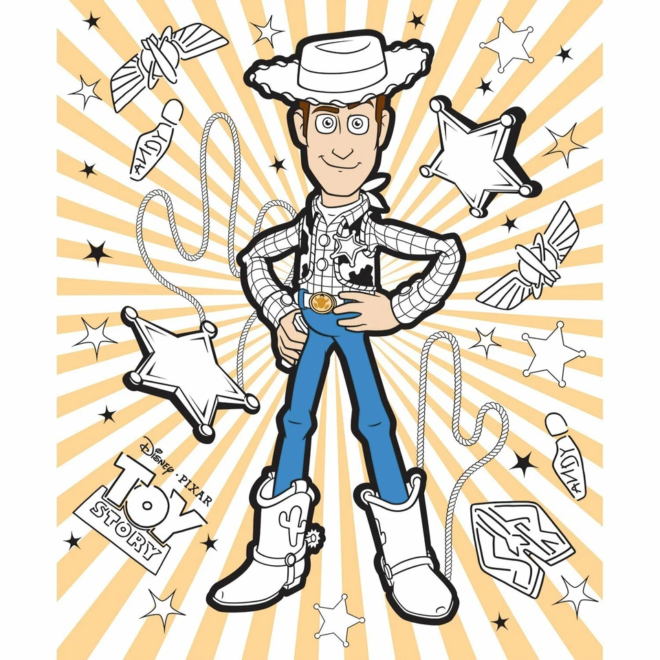 Disney·Pixar Coloring Collection - Toy Story Color Me 36" Cotton Fabric - Image 1 of 1