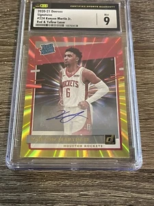 CSG 9  2020-21 Panini Donruss Kenyon Martin Jr. AUTOGRAPH RED/YELLOW LAZER - Picture 1 of 12