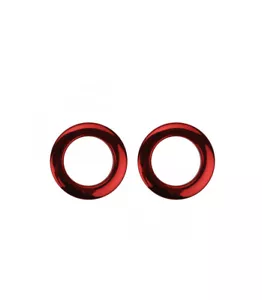 Bass Drum O's 2 inch Tom Ports (2 Pack) - Red Chrome - Picture 1 of 1