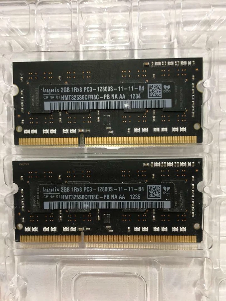 4GB (2x2GB) DDR3 SODIMM PC3-12800 1600MHz - Apple MacBook Pro iMac Mac mini - Image 1 of 1
